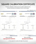Square calibration certificate for Precision Micro Gauge for Woodworking Tools and Five Inch Precision Square New Version Black