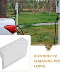 Rock Solid Outdoor EV Charger Cover Built Tough As Nails To Ward Off Rain And Grime With Smart Cross Ventilation in use.