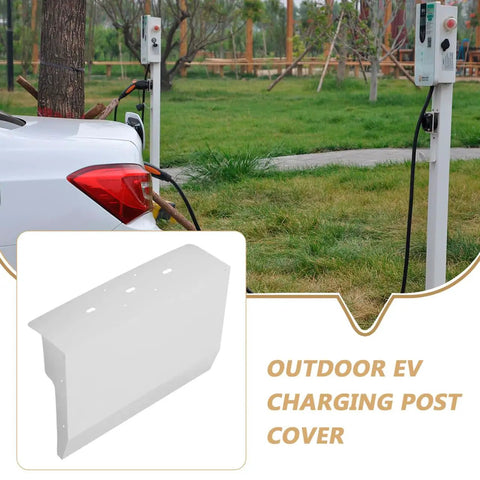 Rock Solid Outdoor EV Charger Cover Built Tough As Nails To Ward Off Rain And Grime With Smart Cross Ventilation in use.