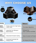 Comparison of 4x4 Pergola Bracket Kit with 3 Way Right Angle Corner and Post Base, highlighting durability and corrosion resistance.