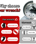 Adjustable Pin Spanner Wrench For Angle Grinders, Real Tough Tool Steel Build, comparison of adjustable and non-adjustable designs.