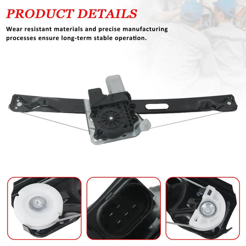 Power Window Regulator With Motor For BMW 3 Series E90 E91 2006-2012 Rear Left Driver Side, Smooth Quiet Window Lift, Durable Replacement
