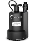 Half Horsepower Submersible Sump Pump 2450 GPH Water Transfer Pump Portable Electric For Hot Tubs Pools Basements Gardens Ponds And Tubs With 10 Foot Cord Do It All, black compact design