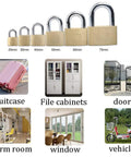 Tough As Nails Keyed Padlock Featuring Heavy Duty Chrome Plated Copper Body and A Reinforced Stainless Steel Shackle for Rock Solid Security on doors, cabinets, and luggage.