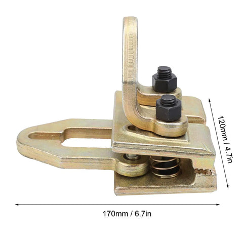 Pro Grade Auto Body Repair Clamp Kit Puller For Sheet Metal Right Angle Universal Collision Panel Beating Tool For Precision Dent Pulling And Frame Straightening Heavy Duty Steel, 170mm clamp