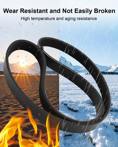 Heavy Duty Serpentine Belt For Your Ride 252122GGA1 K060396A measures 1013 mm V ribbed design showcasing durability against heat and cold.