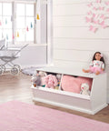 Two Bin Stackable Toy Storage Cubby Organizer For Kids Playroom A Solid Wood Panel Modular System That Grows With Your Needs And Keeps Toys Books And Craft Supplies Neatly In White And Totally Kid Friendly