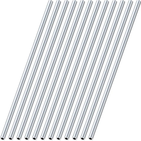12 Pack Round Aluminum Tubes 36 Inches Long Seamless Aluminum Tubing Metal Straight Pipe For Industrial DIY Projects Home Craft Model 0.24 Inch Outer Diameter