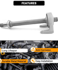 Honda HRV CV Intermediate Shaft Replacement Axle Half Shaft Assembly For 1.8L Engines 2016 To 2021 Fits EX L EX LX Sport Touring Replaces 44500T7JH00 Direct OEM Style Fit Durable Ready To Install close-up, showing shaft features and engine illustration.