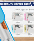 340 Piece Heat Shrink Wire Connector Set With 9 Inch Crimping Tool And Organizer Marine Grade Waterproof Butt Connectors, copper core thickness details.