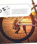 Top Tier Bike Disc Brake Rotors One Set Lightweight Aluminum Construction mounted on bike wheel with chain and hub.