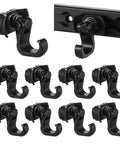 8 Pack L Track Hooks With Single Stud Fitting Spring Loaded 360 Degree Adjustable Gear Hook for Trailer Truck Garage