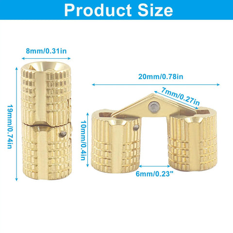 Eight Piece Solid Brass Barrel Hinges With A Sleek Hidden Profile And True One Eighty Degree Wide Opening For Smooth Cabinet Door Swing Heavy Duty Hardware Zero Hassle Install Built To Last