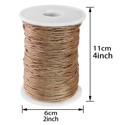 Top Tier Brown Braided Venetian Blind Lift Cord Extra Strong Durable Nylon Sunshade Rope on a 6cm wide by 11cm tall spool.