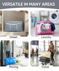 Extra Large Moving Bags With Zippers And Handles Heavy Duty Waterproof Storage Bags for Closet, Laundry, Moving, Travel use