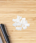 Adjustable Cabinet Clip Supports For Shelves And Racks on wooden surface