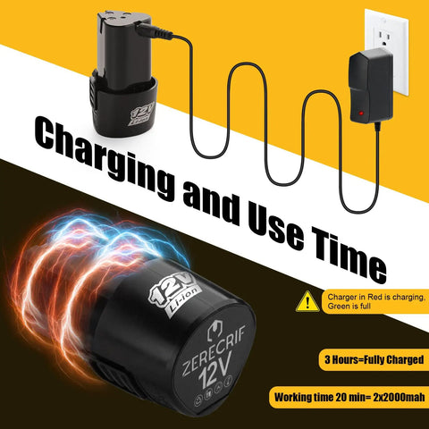 Cordless Mini Angle Grinder With 4000mAh Battery And 19500 RPM Beast Power charging image