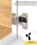 2 Pack Easy Swap Replacement Cups for 110 Degree Compact 33 Screw On Hinges fitting mounted hinge close-up