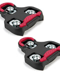 Bike Cleats For Look KEO Compatible 9 Degree Float System, featuring rubber pads and metal hardware, for cycling shoes.