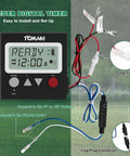Digital Timer For Game Feeder And Deer Feeder Kit With Six Volt Or Twelve Volt Power, Eight Feeding Programs, front view.