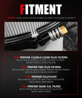 Close-up of Tension Control Clamp Kit 190003 for various Pentair pool filters showing fitment details.