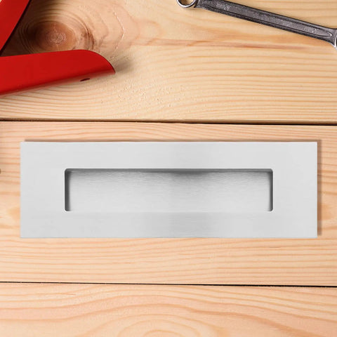 Recessed Sliding Door Handles With Concealed Hardware Stainless Steel Finger Pulls 4 Pack No Fuss Ultra Durable Sleek Modern Look