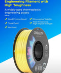ABS Filament 1.75mm Black 1kg For 3D Printing With Heavy Duty Impact And Heat Resistance Odorless Non Toxic Stability on spool