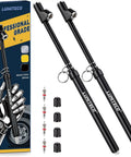 Dual Head Tire Pressure Gauge Two Pack Built Like A Tank For Trucks RVs And Cars 10 To 150 PSI 1 To 10 Bar With Valve Cores And Valve Caps Brass Core Zinc Alloy Chuck Durable Weatherproof, two gauges with box