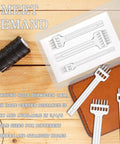 5mm Leather Hole Punch Tool Set With 2 4 6 Prong Tooth showing prongs and packaging on wooden surface