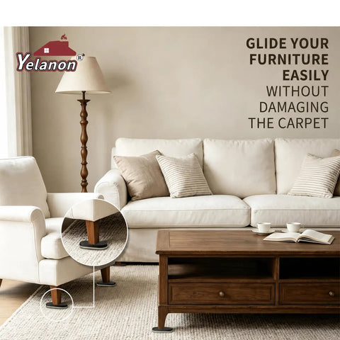 Heavy Duty Furniture Sliders For Carpet Makes Moving Couches A Total Breeze While These High Grip Moving Pads keep flooring pristine under couch legs.