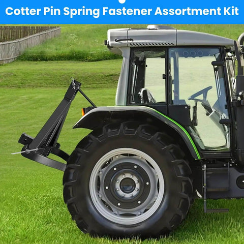 Cotter Pin Assortment Kit With 20 Pieces Of 304 Stainless Steel Hairpin Clips Fasteners In 5 Sizes For Durable Rust Resistant Secure Mechanical Assemblies In Moist Environments By SDTC Tech used on a tractor