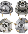 Drop In AWD Front And Rear Wheel Bearing And Hub Assembly For 2008 2015 Mitsubishi Lancer 5 Lug, OE Style Replacement