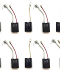 Pro Grade Carbon Brush Replacement Kit For Hilti Power Tools 10 Pack showing individual brush pieces with wiring connectors.