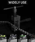 Chain Breaker Rivet Tool Kit For Motorcycles And ATVs Chain Link Cutter Roller Chain Connecting Puller on black background