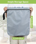 Person holding grey Two Pack 16x20 Inch Wet Dry Bags Waterproof For Swimwear Towels And Dirty Clothes Beach And Gym Organizer