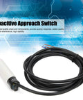 Inductive Proximity Switch With 8mm Sensing Distance 90 250VAC Capacitive Approach Sensor Three Feet Power Cord Durable ABS Housing