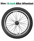 18 Inch Front Wheel With Tire And Tube For Mountain And Commuter Bikes, Durable 14G Spokes With 32H, ED Brass Nipples, 100mm Hub