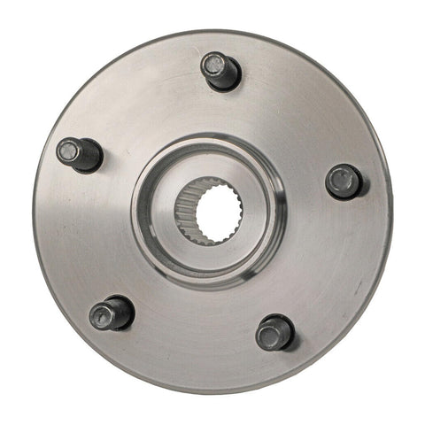 Front Wheel Bearing Hub Assembly For 2.5L Toyota Camry 2018 To 2024 RAV4 2019 To 2023 Venza 2021 To 2023 ES250 2021 To 2024 Avalon 2021 5 Lug OEM Grade Easy Install Plug And Play Replacement showing top view with 5 lug design