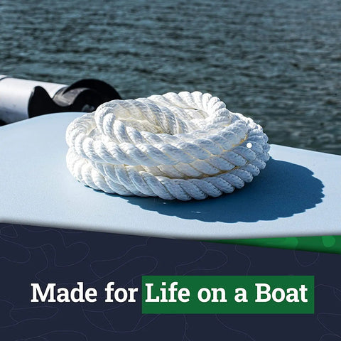Heavy Duty Twisted Nylon Rope For Indoor And Outdoor Use All Purpose Utility Cord With Medium Stretch Tough As Nails