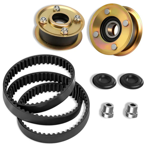 TimeMaster 30 Inch Mower Idler Pulley And Belt Kit with 2 3/4 Inch Pulley 1 Inch Height 1.4 Inch OD Hole 44 Inch Belt components