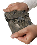 Kick The Heat With These Badass Steampunk Mechanical Gears Arm Sleeves shown being held, showcasing detailed design and texture.