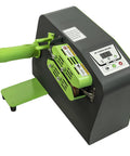 Heavy Duty High Speed Air Cushion Machine Rolls Out Bulletproof Air Pillows At Thirty Nine Feet Per Minute Cranks To Hot In Thirty Seconds For Smooth Shipping Hustle, green and black machine.