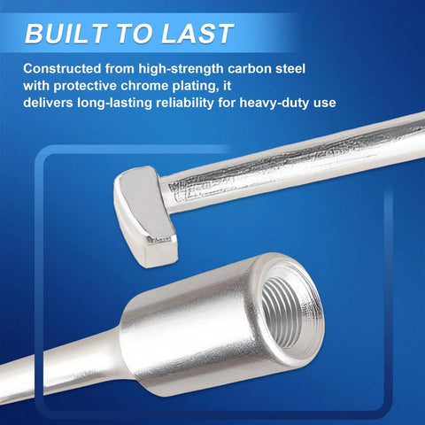 Close-up of slide hammer and adapter from Rear Axle Bearing Puller Tool Kit With Slide Hammer Set For Heavy Duty Axle Seal And Bearing Removal
