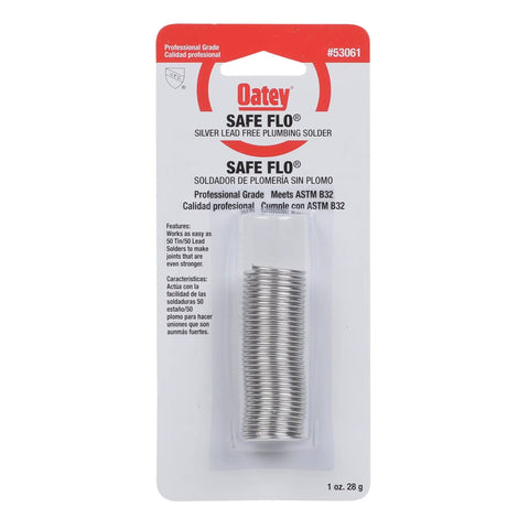 Silver Wire Solder For Copper Plumbing And Potable Water Lines Pro Grade Go To Choice Lead Free Silver Bearing Alloy with carded pack