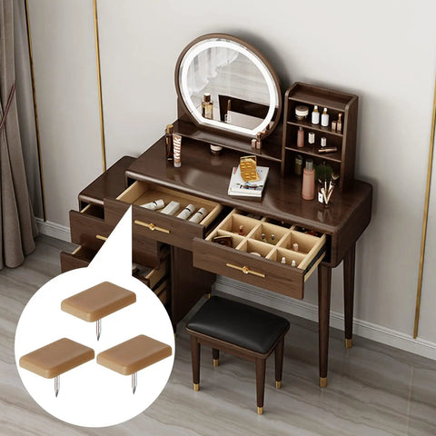 30 Piece Drawer Glide Repair Kit Featuring Tack In Runners And L Shape Stops Nail On Hardware For Dressers Fixes sticky joints