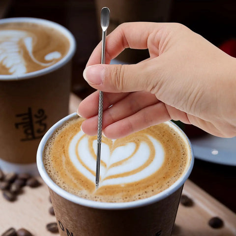 14 Piece Coffee Grinder And Espresso Machine Cleaning Brush Set With Stainless Steel Straw Brushes Long Grip Handle Brush