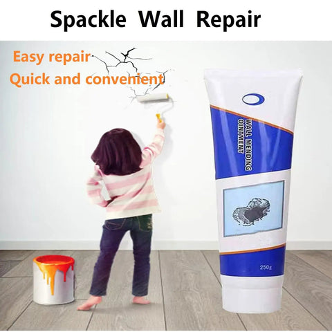 3 In 1 Wall Repair Kit Spackle Paste With Scraper For Quick Hole And Crack Fix On Drywall Waterproof Mending Agent displayed