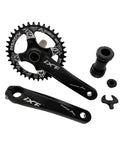Ride Ready Aluminum 170mm Crank Arm Set 104 BCD With 38T Single Chainring And Bottom Bracket Kit For MTB BMX Road Bikes
