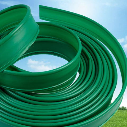 Durable PE Garden Border Fence Coil for Outdoor Borders and Lawn Paths, 10cm Wide, Flexible Quick Install Edging for Beds and Walkways