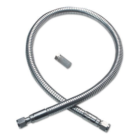 Western Enterprises WMH-2-14 cryogenic transfer hose, 48-inch, stainless steel braided with fittings